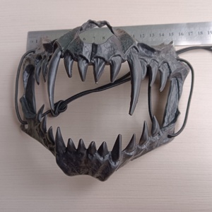 Hot Sale Halloween Skull Half Face <strong>Mask</strong> <strong>Scary</strong> Tiger Tooth Halloween Cosplay <strong>Masks</strong> Handmade <strong>Scary</strong> <strong>Masks</strong> - Product Image 4