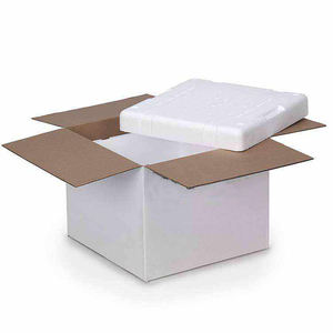 ホワイトサーモチル断熱配送ボックスシーフード肉クーラー段ボール輸送ボックス発泡スチロール断熱配送カートン - Product Image 4