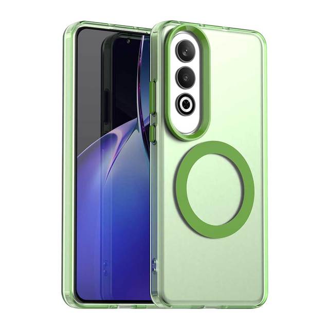 Transparent Candy Colorful Magnet Adsorption Phone Case for OnePlus Nord Ce 4 Nord Ce4 Lite 5G Matte Cover Oneplus 13 Fundas