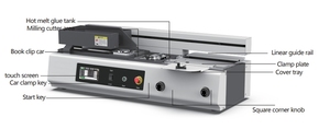 Anteriore B40F Desktop elettrico piccolo tagliacarte automatico A4 rifinitore carta <span class=keywords><strong>con</strong></span> legante colla per ufficio o uso domestico - Product Image 4