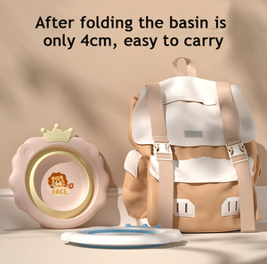 Lavabo pour enfants en <span class=keywords><strong>silicone</strong></span> épaissi mignon lavabo rétractable personnalisé pour bébé lavabo domestique - Product Image 4