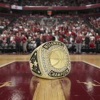 Bague de champion de basket-ball en or personnalisée, trophée, cadeau, bague de championnat pour le vainqueur du tournoi