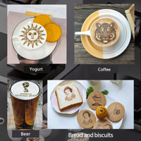Imprimante d'étiquettes alimentaires automatique professionnelle EB-Pro pour café latte art avec Wi-Fi