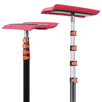 Pelle à neige pliable écologique à tête en mousse souple, grattoir à glace détachable, extensible jusqu'à 5 m, rangement compact, pour le nettoyage