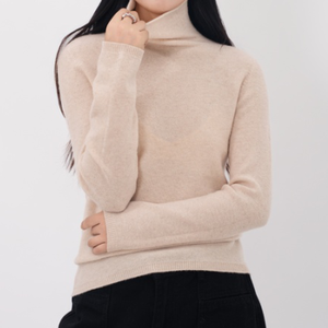 <span class=keywords><strong>Beige</strong></span> couleur personnalisé femmes <span class=keywords><strong>pull</strong></span> <span class=keywords><strong>pull</strong></span> 100% laine de mouton longue Se tricots <span class=keywords><strong>col</strong></span> roulé dames tricoté femmes <span class=keywords><strong>pull</strong></span> - Product Image 1