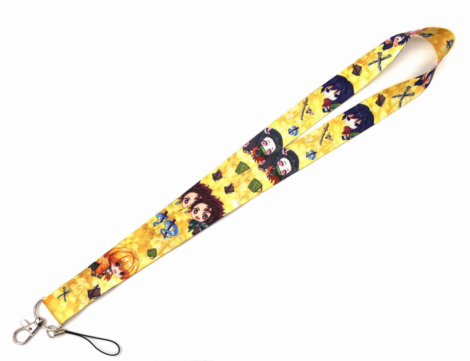Hot Selling Creative Cool Cartoon Demon Hunter Lanyards Neck Strap Anti-Lost Card Holder Phone Case Lanyards Custom Wholesale Image 3