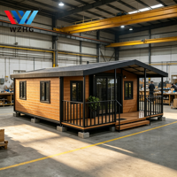 Maison conteneur extensible de 20/40 pieds, 3 chambres, pour location ADU et habitation familiale dans la cour