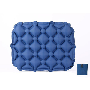 Self-Inflating Waterproof Camping Seat <b>Cushion</b> Blue Automatic Inflatable Moisture Mat for Outdoor Hiking Backpacking Picnics - Product Image 1