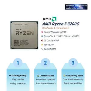 PANDL جديد AM4 ثنائي DDR4 رام M2 SATA3.0 usbciex16 A320M اللوحة الأم ل 3G 64GB مجموعة أجهزة الكمبيوتر المكتبية الألعاب - Product Image 2