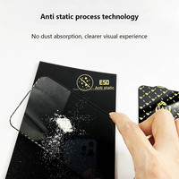 Protección a granel Anti Polvo Teléfono móvil completo Protector antiestático Protector de pantalla de vidrio templado para película de teléfono celular Xiaomi