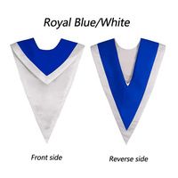Étole de chœur avant mate réversible en satin bicolore Offres Spéciales étole en V étoles de chœur réversibles avec bordure