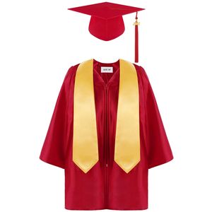 Toga de Graduación Infantil Personalizada con Logotipo, 100% Poliéster Brillante, para Niños - Product Image 3