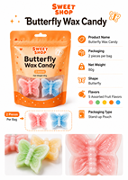 Morselles en vrac en forme d'insectes 3D, garnies de sirop, à cœur fluide, pour fêtes, qualité alimentaire, sûres