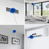 Kit de limpieza de plumero de ventilador de techo de microfibra con poste de extensión