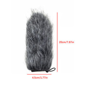 Funda de Micrófono de <span class=keywords><strong>Peluche</strong></span> en Existencia, Protector de Viento para Micrófono de Mano para Entrevistas - Product Image 4