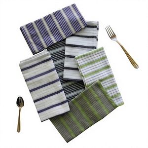 Serviettes de table personnalisées faites à la main en coton biologique 100% style américain, douces et durables, avec logo personnalisé, fournisseur indien ITHL - Product Image 1