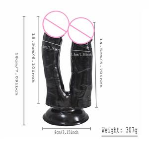 Juguetes de masturbación para hombres, Juguetes sexuales para lesbianas C12 Dou <span class=keywords><strong>Po</strong></span> Les, pupila de doble cabeza, suministros divertidos para adultos, masturbación para mujeres Lala - Product Image 2