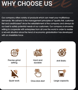 Molinillo de Café Portátil de Doble Uso para Hogar y Oficina, Ecológico, de Baja Velocidad, con Cuchilla de Acero Inoxidable - Product Image 6