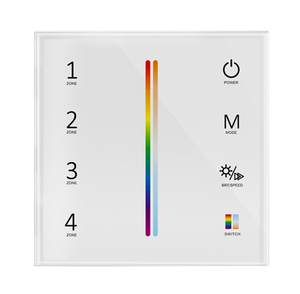Skydance T25 Telecomando Wireless RF2.4G a 4 Zone RGB+CCT con Dimmer Touch da Parete e Batteria AAA*2 - Product Image 3