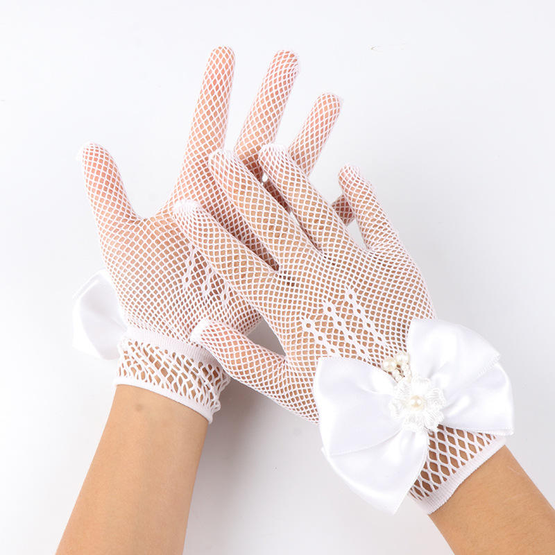 Net Bridal Gloves Elegant and Durable Wedding Accessories