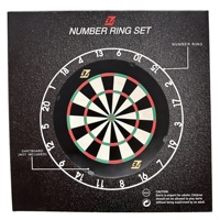 Dart Factory Dartscheiben-Zahlenringe, Farbenfrohe, Abnehmbare und Austauschbare Dartscheiben-Zahlenringe in Leuchtenden Farben