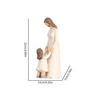 Statuetta in Resina <span class=keywords><strong>di</strong></span> Famiglia Calda e Felice, Decorazione Commemorativa per la Casa, Regalo Sentimentale per Genitori - Product Image 6