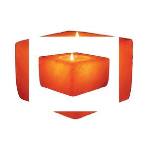 ที่ใส่เทียนทีไลท์ทรงลูกบาศก์ทำจากเกลือหิมาลัย วัสดุออร์แกนิคทำมือ พิมพ์ลาย 4 สี รุ่น SE-8385-Sian Enterprises - Product Image 3