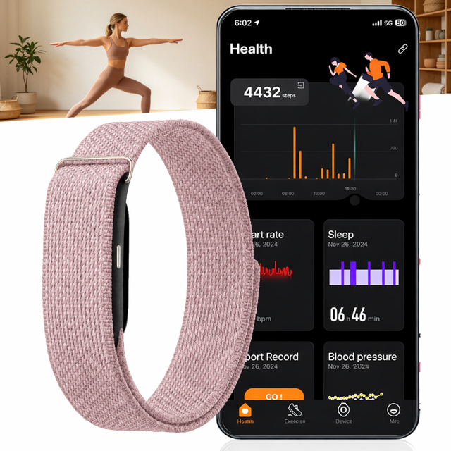 Wholesale ETQ18 Advanced Health Band HRV Pressure for SpO2 Heart Rate BP Sleep Menstrual Cycle AI Report 1 ATM Waterproof