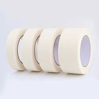 Cinta de Papel Crepé Acrílica para Etiquetado de Cables Industriales, Marcado de Equipos, Identificación de Inventario, Temporal