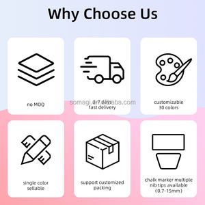 Marqueur liquide effaçable à sec 8 couleurs pour <span class=keywords><strong>tableau</strong></span> blanc 15mm Marqueur liquide fluorescent pour <span class=keywords><strong>tableau</strong></span> de menu noir - Product Image 6