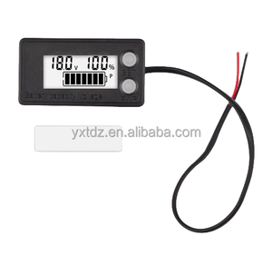 防水DC 8V-100V电池容量指示器DC电压表铅酸锂LiFePO4电池测试仪带/不带温度报警 - Product Image 5