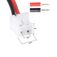 Batería Lipo de 3,7 V, enchufe Ph2.0, batería de litio recargable de 3,7 V para humidificadores PS4, navegación GPS, altavoz Bluetooth MP3 MP4