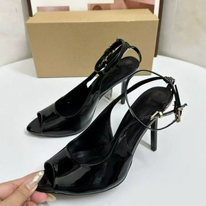 Sandales à talons hauts pour femmes, style peep-toe, grandes tailles, style polyvalent pour tous les jours et les sorties - Product Image 3