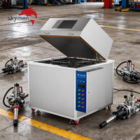 Skymen Maßgefertigte Hochdruck-Rotationskorb-Sprühreinigungsmaschine Industrieller Ultraschallreiniger für Autoteile Motorblock
