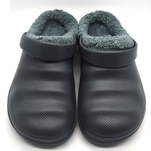 Chaussures de jardin en EVA pour hommes, fabriquées par le fabricant, sandales plates légères avec doublure en fourrure amovible, pantoufles chaudes pour le printemps et l'été - Product Image 2