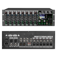 Amplificateur de mixage professionnel PA10X en plastique et métal, 10 canaux, 450W*2, son surround, pour spectacles sur scène