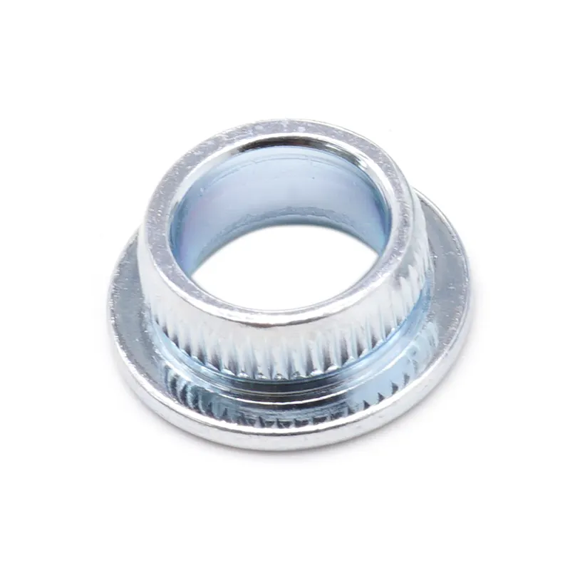 Pièces de rivetage à filetage moleté à bride personnalisée Pièces de rivet zingué en aluminium