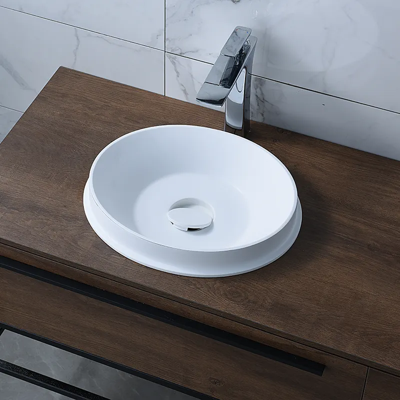 Новые трендовые товары 2020, каменная раковина для ванной комнаты, легко Очищающая каменная раковина из смолы