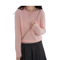 Pull en cachemire brossé pour femme tricoté à l'ordinateur, pulls d'hiver personnalisables, pull décontracté pour femme, cardigan