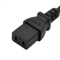 Cordon d'alimentation plat à 2 broches Fiche IEC Femelle Fin C9 Connecteur Extension pour Ordinateur Portable Lecteur DVD Appareils