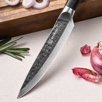 5-inch Damascus staal VG10 kern utility mes fruitmes met Pakka houten handvat professioneel keukenmes