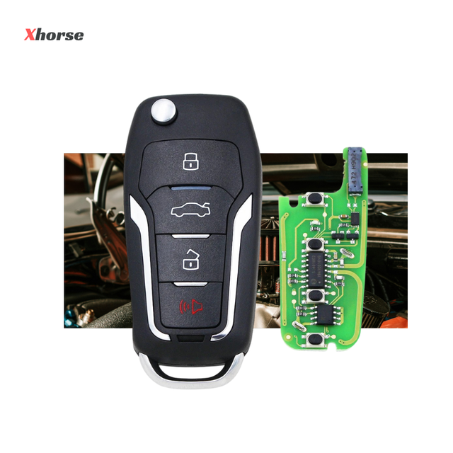 Car Smart Key Fob Remote Vehicle Keys Replacement and Programming Xhorse XEFO01EN VVDI Super Chip for Ford