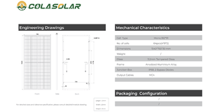 N-Typ 320W/580W Hoch effizientes mono kristallines Silizium-Solarpanel Stromer zeugung Photovoltaik modul Hochwertige Zellen - Product Image 5