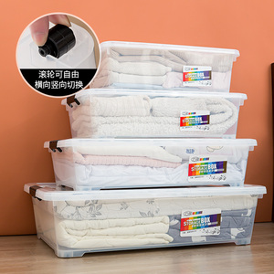 Puede ser almacenado <span class=keywords><strong>bajo</strong></span> <span class=keywords><strong>la</strong></span> <span class=keywords><strong>cama</strong></span> portátil de almacenamiento caja de <span class=keywords><strong>la</strong></span> caja de almacenamiento de plástico - Product Image 2