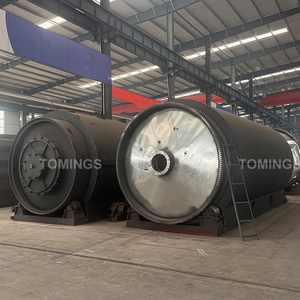 Horizontal Rotating Waste Tire And Waste <b>Rubber</b> Oil Refining Batchwise Cracking Equipment; Tire Recycling Equipment - Product Image 4