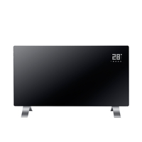Vente en gros convecteur électrique à convection portable mural en verre pour intérieur