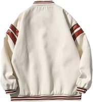 Veste de baseball unisexe avec logo brodé en chenille sur mesure, taille plus