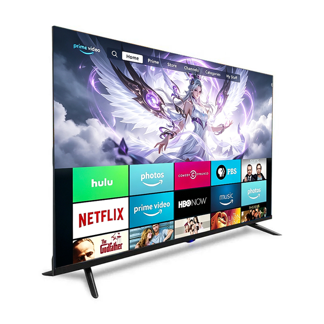 Frameless 100-inch Smart TV 24-110 Inch 4K/8K HD QLED Smart TV with Android 14 WiFi USB Suitable for Gaming and Cinema