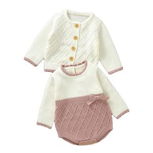 Mimixiong-Pyjama grenouillère avec cardigan et pull OEM pour bébé, ensemble de vêtements pour nouveau-né, livraison rapide - Product Image 1