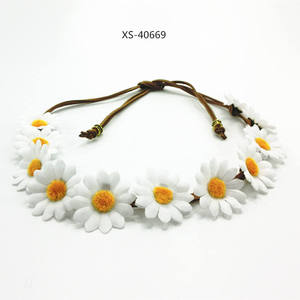 Diadema de corona de <span class=keywords><strong>flores</strong></span> <span class=keywords><strong>para</strong></span> niña pequeña, diadema nupcial <span class=keywords><strong>para</strong></span> niña - Product Image 4